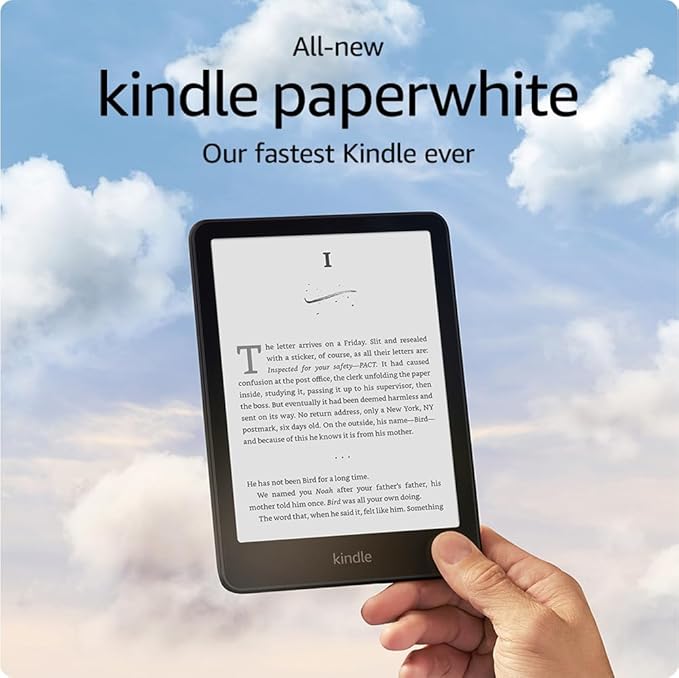 All-new Amazon Kindle Paperwhite (16 GB) – Our fastest Kindle ever, with new 7" glare-free display and weeks of battery life