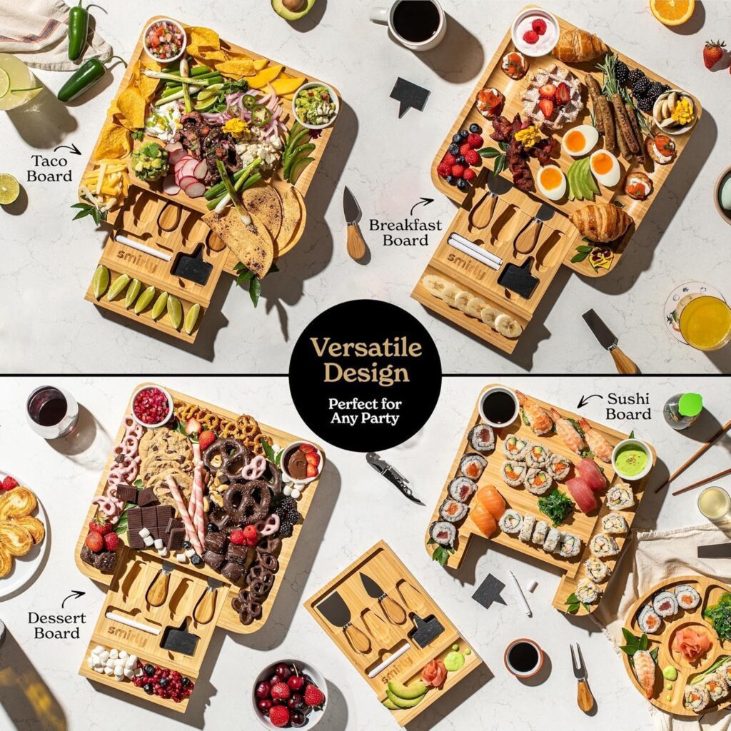Smirly All in One Charcuterie Board Review: No 1 Ultimate Host's Tool 7 Smirly All in One Charcuterie Board Review