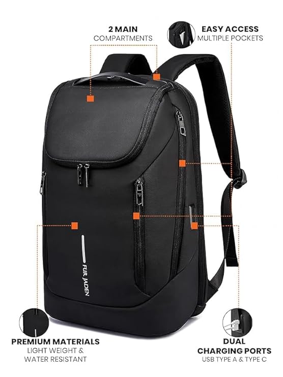FUR JADEN Anti Theft Laptop Backpack