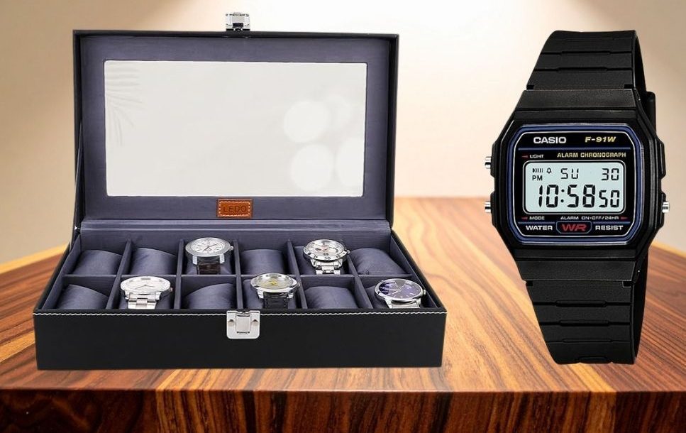 Casio Watch & LEDO Watch Box: The Essentials of Time and Storage