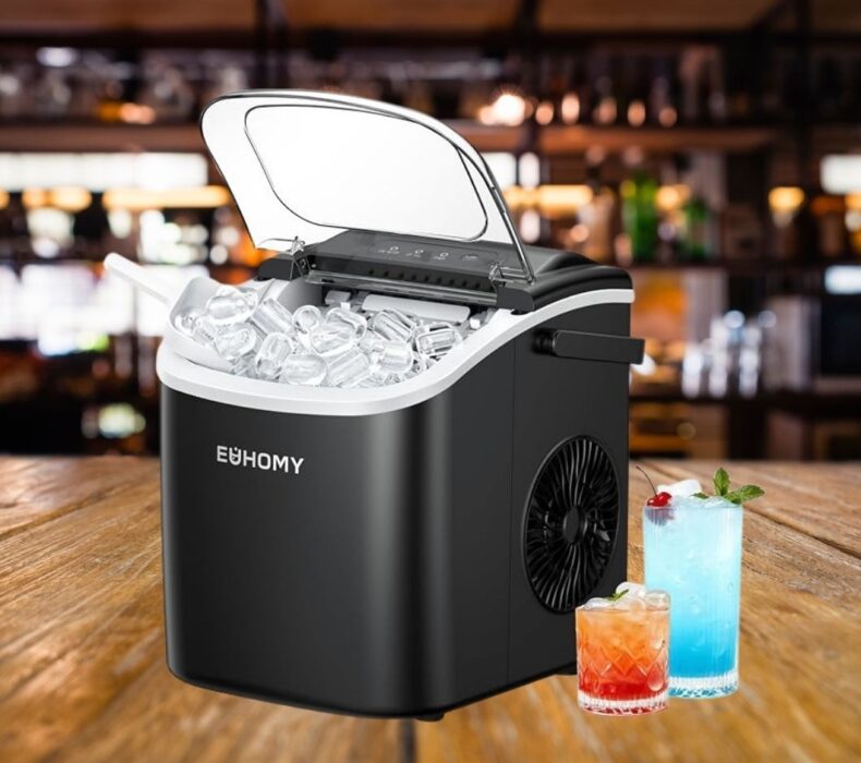 EUHOMY Ice Maker Machine Review: 6-Minute Instant Ice, Powerful Performance