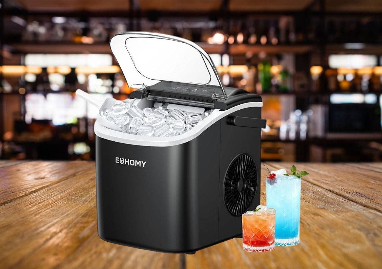 EUHOMY Ice Maker Machine Review: 6-Minute Instant Ice, Powerful Performance