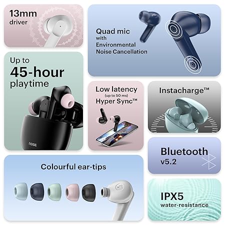 boAt Airdopes 161 vs Noise Buds VS104 ANC Earbuds Review: Which One Is Best? 12 Active Noise Cancelling Earbuds