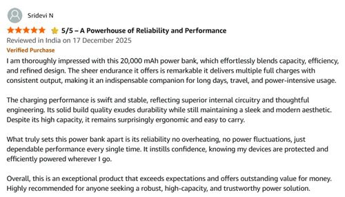 Portronics Power Shutter 20000mAh Review