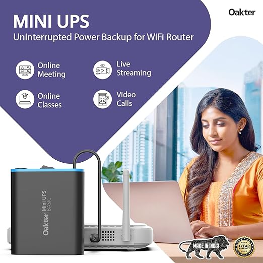 Oakter Mini UPS Wifi Backup Review