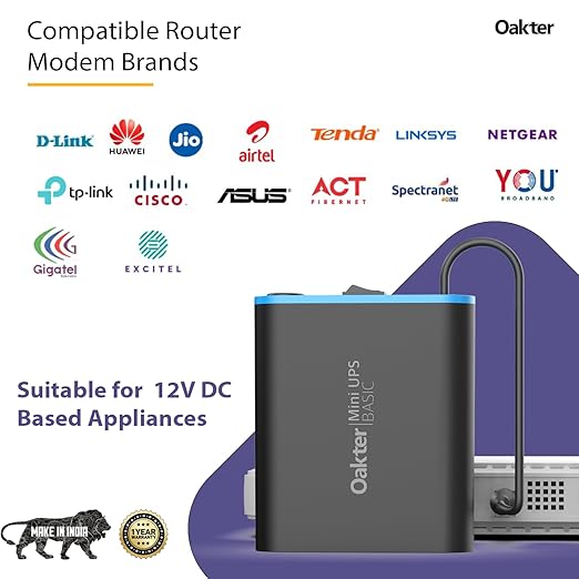 Oakter Mini UPS Wifi Backup Review