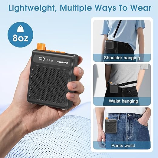 VELOMAX Wireless Voice Amplifier for Teachers Review